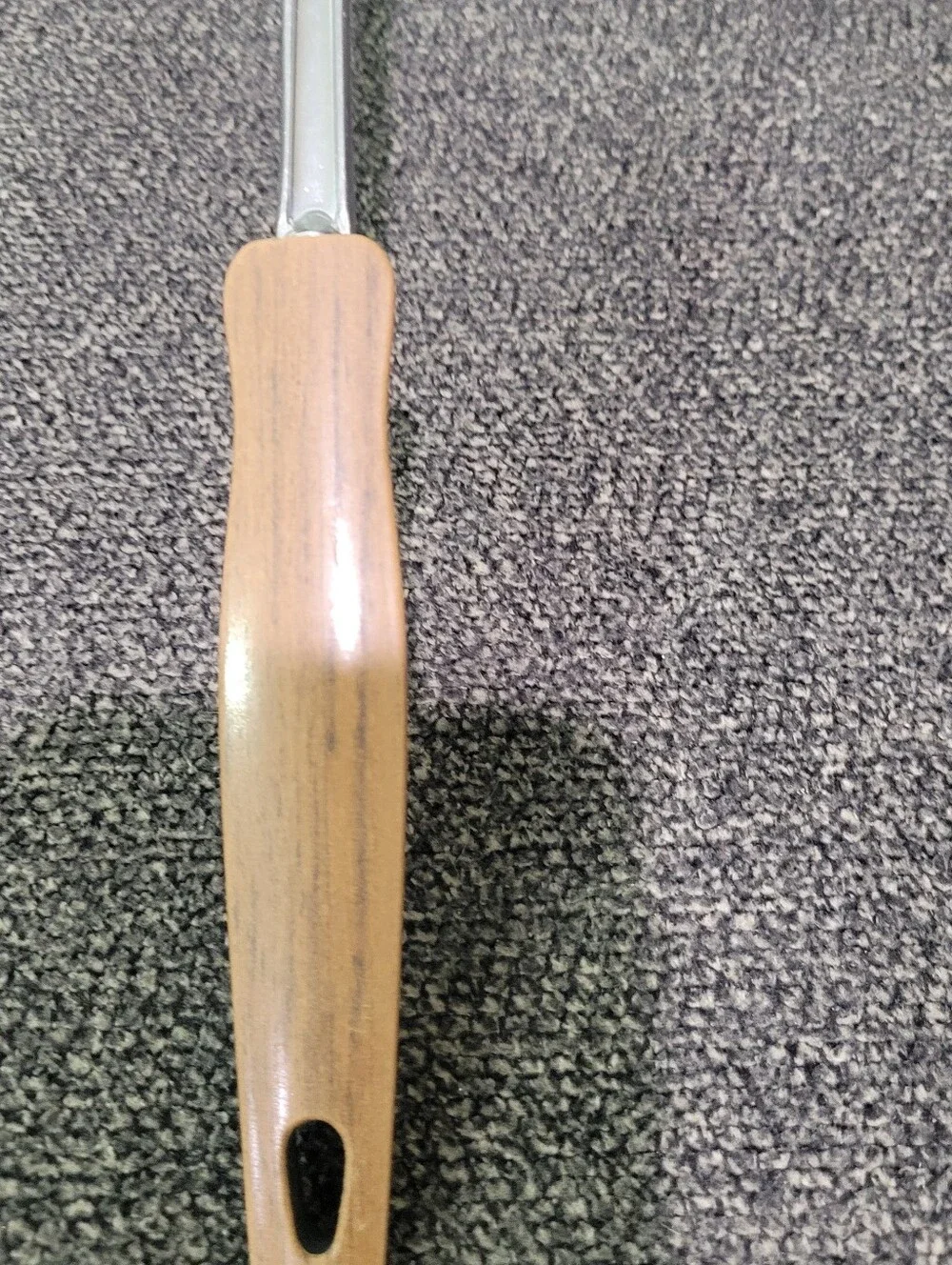Vintage Ecko 13” Spatula Heart Chevron Shaped Turner Wood Handle